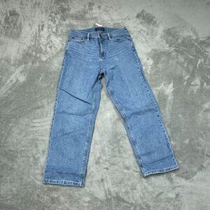 Calvin Klein Womens High-Rise Straight Leg Jeans Size 8 Light Wash NWT 6598